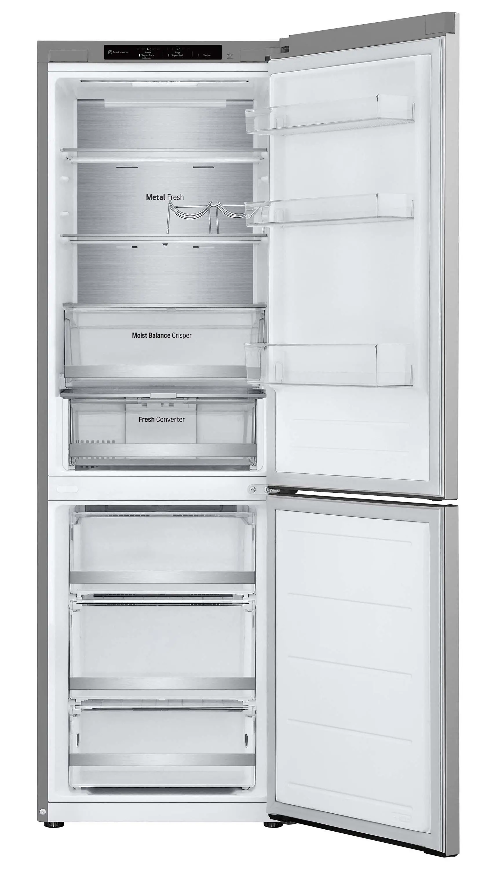Lodówka LG GBV5140DPY Pełny No Frost 186cm Szuflada z kontrolą wilgotności Srebrny