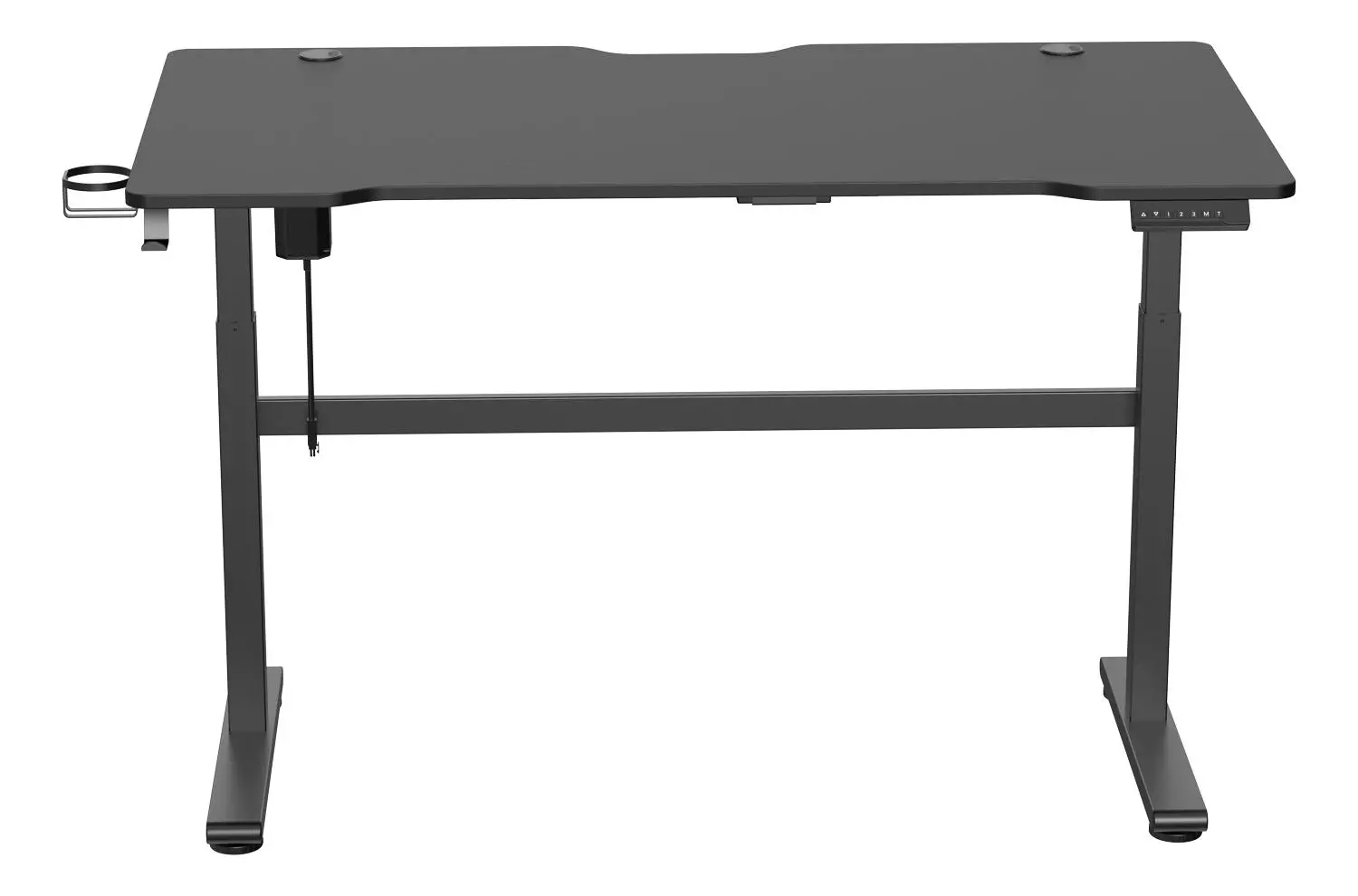 Biurko Deltaco GAM-140 140cm Regulacja wysokości Czarny