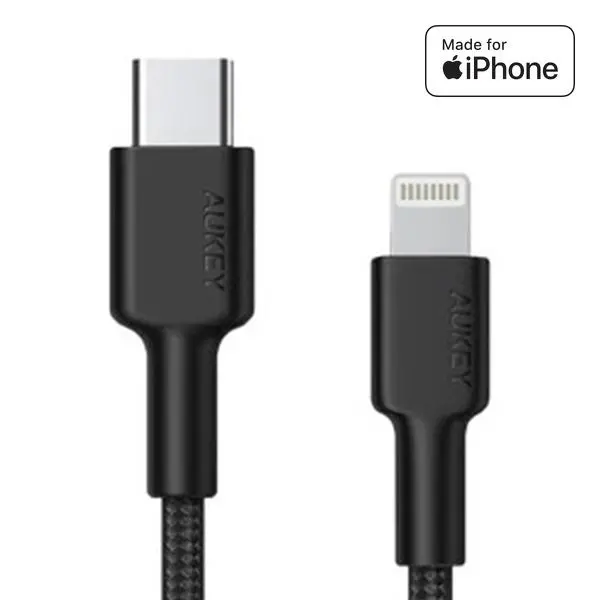 Kabel Aukey USB-C do Lightning 27W 1,8m