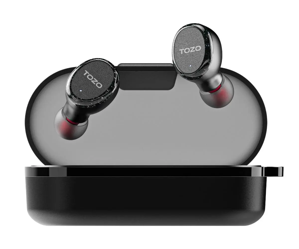 Słuchawki bezprzewodowe Tozo T10S Dokanałowe Bluetooth 5.2 Czarny