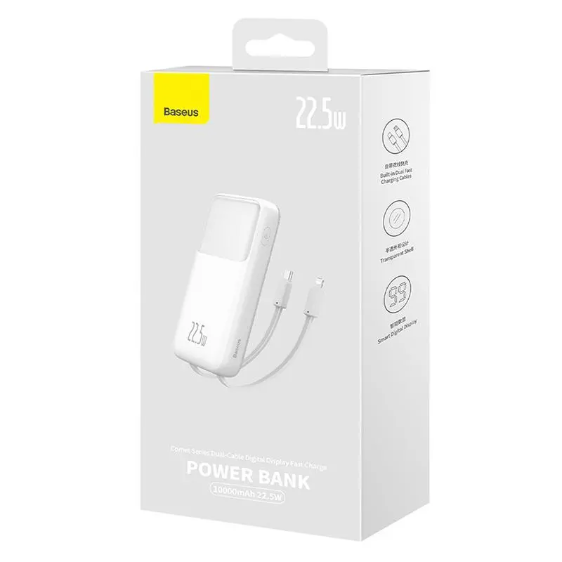 Powerbank Baseus PPMD020002 Comet 10000mAh 22,5W Biały