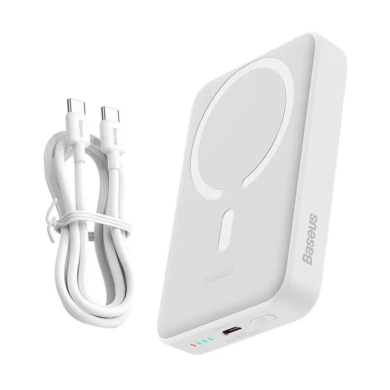 Powerbank Baseus PPCX110202 Magnetic Mini 10000mAh 30W MagSafe Overseas Edition Biały