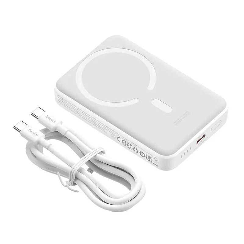 Powerbank Baseus PPCX110202 Magnetic Mini 10000mAh 30W MagSafe Overseas Edition Biały