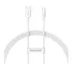 Kabel Baseus USB do USB-C Superior 100W 1m Biały