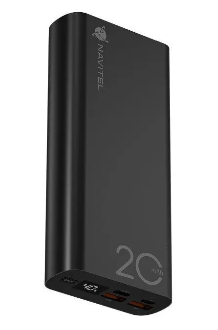 Powerbank Navitel PWR20 AL Black 20000mAh 22,5W Czarny