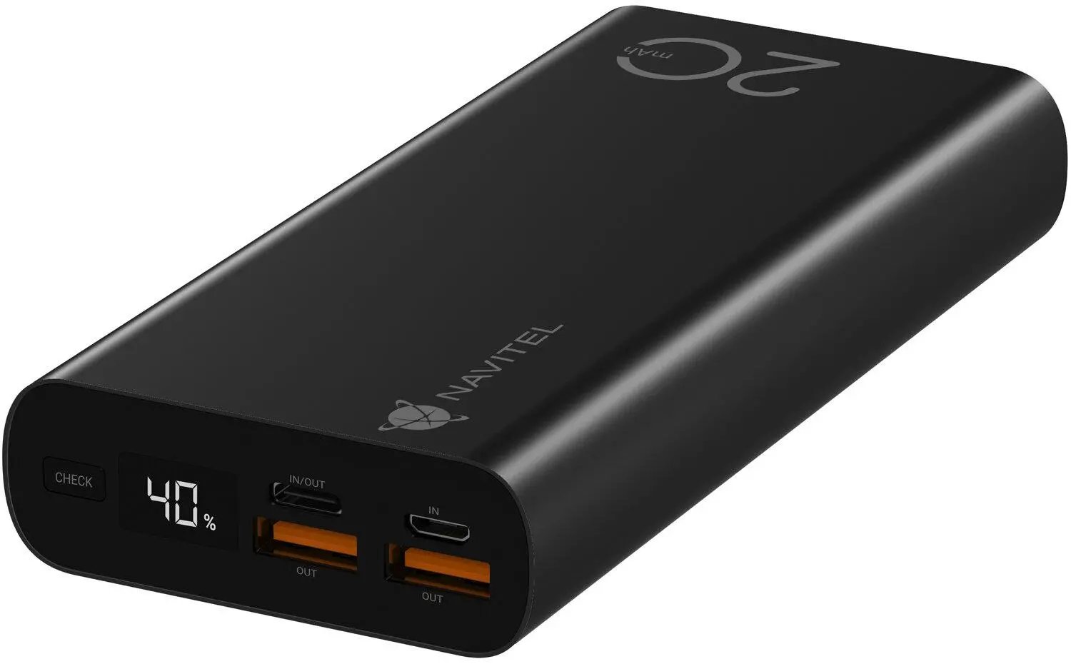 Powerbank Navitel PWR20 AL Black 20000mAh 22,5W Czarny