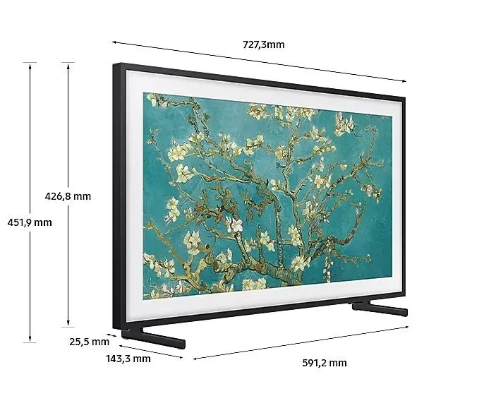 Telewizor Samsung The Frame QE32LS03CBU 32" QLED Full HD Tizen DVB-T2