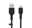 Kabel Belkin Silicone USB-C do USB-A 1m Czarny