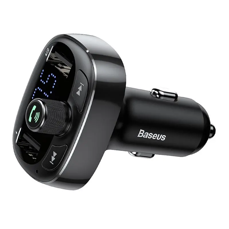 Transmiter FM Baseus CCMT000301 T-typed S-09 Bluetooth , 2x USB