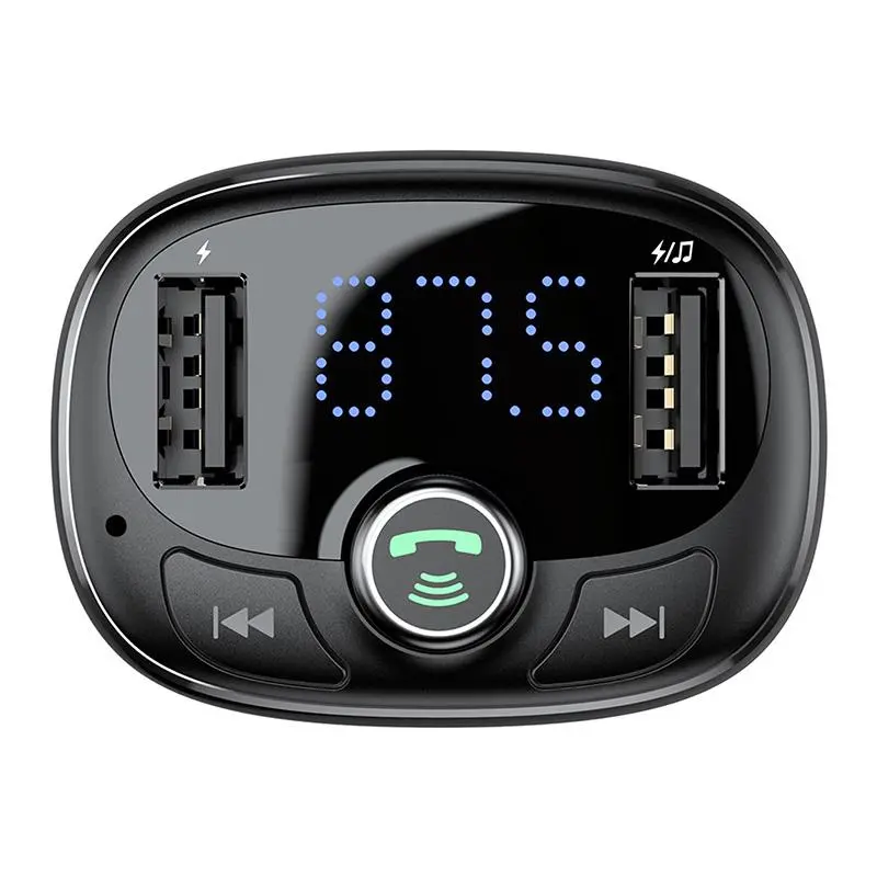 Transmiter FM Baseus CCMT000301 T-typed S-09 Bluetooth , 2x USB
