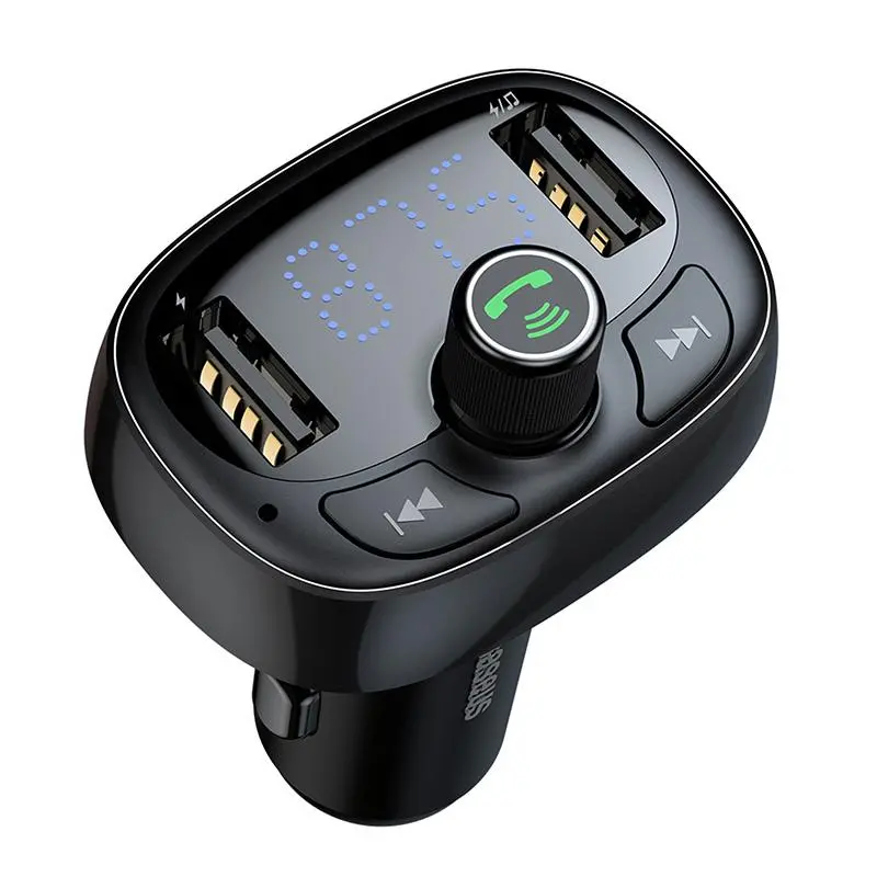 Transmiter FM Baseus CCMT000301 T-typed S-09 Bluetooth , 2x USB