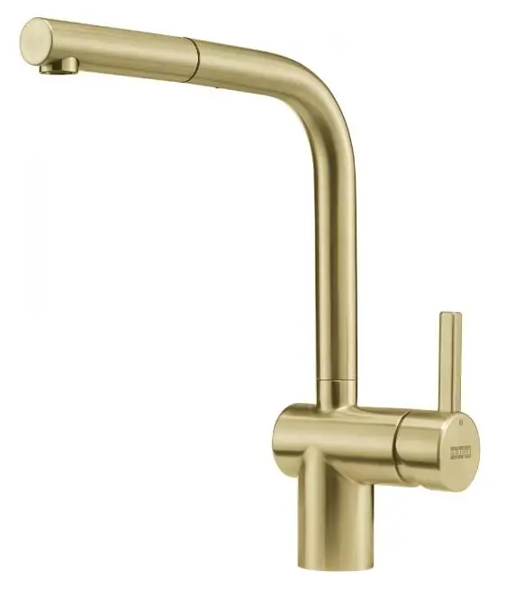 Bateria Franke Atlas Neo Pull-Out Złoty Stal szlachetna