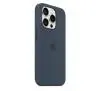Etui Apple silikonowe z MagSafe do iPhone 15 Pro Sztormowy błękit