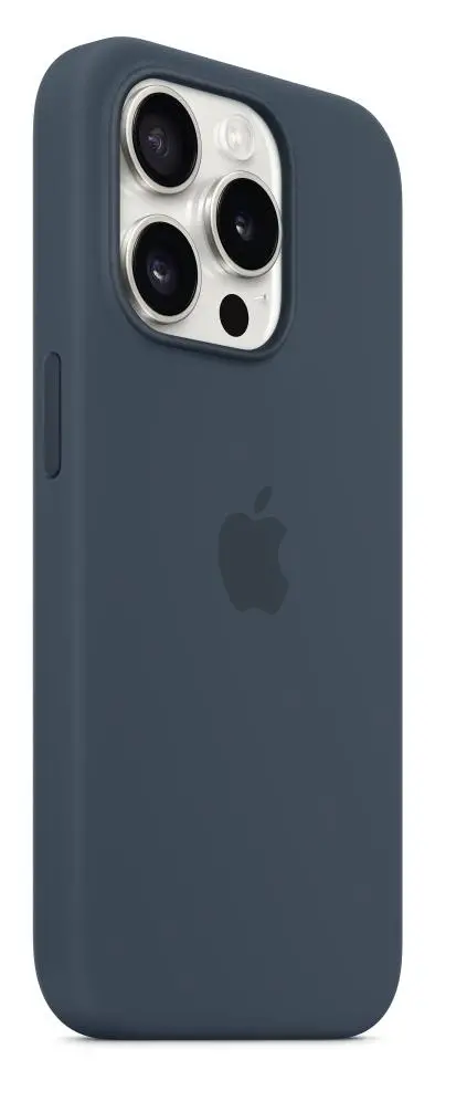 Etui Apple silikonowe z MagSafe do iPhone 15 Pro Sztormowy błękit
