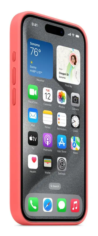 Etui Apple silikonowe z MagSafe do iPhone 15 Pro Guawa