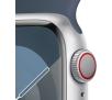 Smartwatch Apple Watch Series 9 GPS + Cellular koperta 41mm z aluminium Srebrny pasek sportowy Niebieski