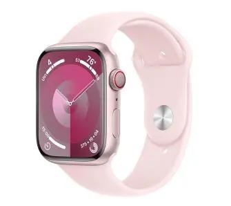 Smartwatch Apple Watch Series 9 GPS + Cellular koperta 45mm z aluminium Różowym pasek sportowy Jasnoróżowy S/M