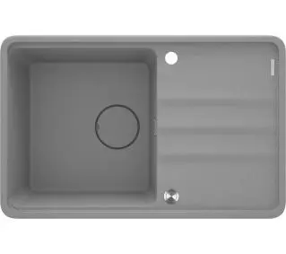 Гранітна мийка Deante MOMI ZKM S113 Сіра металік
