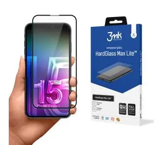 Szkło hartowane 3mk HardGlass Max Lite do iPhone 15 Pro Max