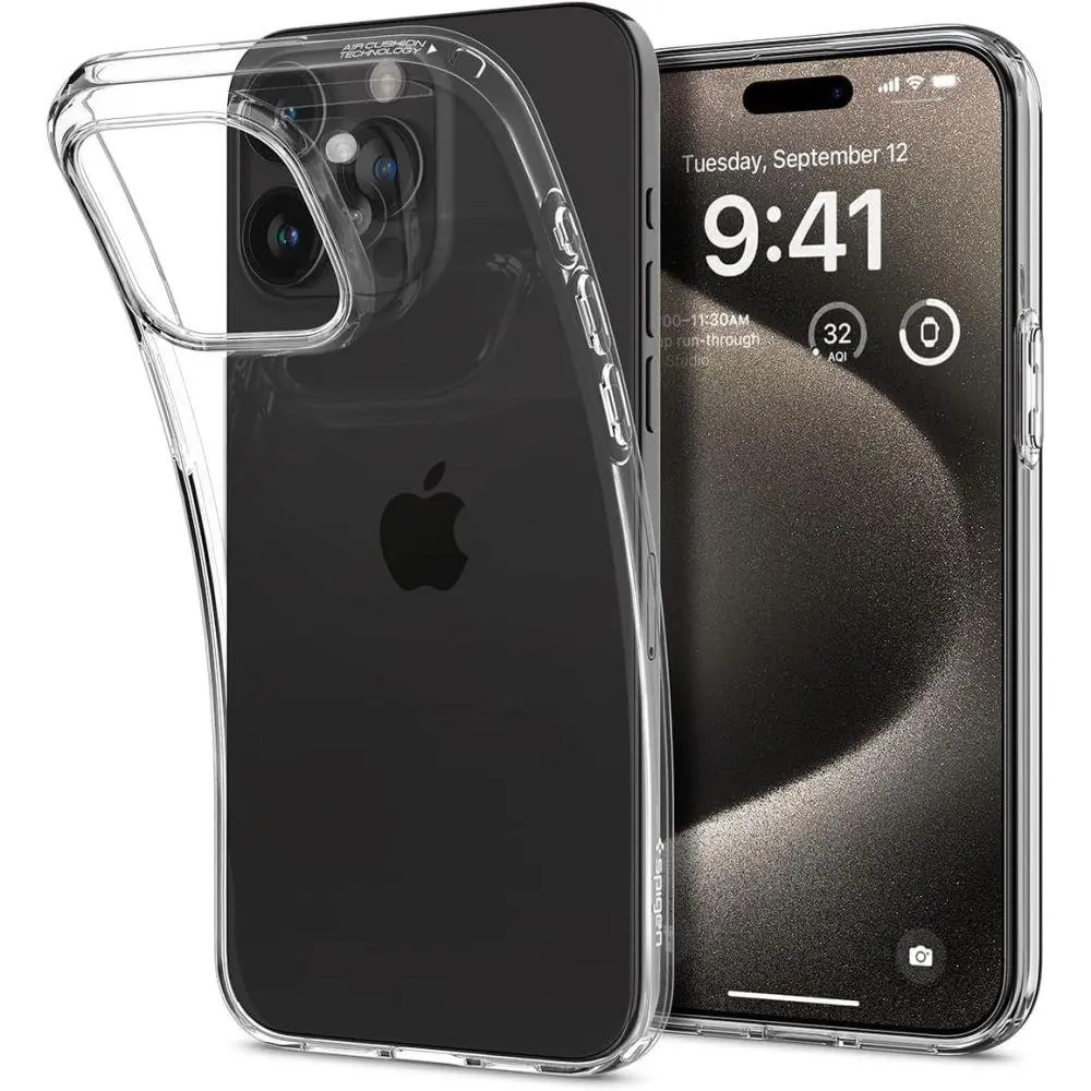 Etui Spigen Liquid Crystal do iPhone 15 Pro Max crystal clear