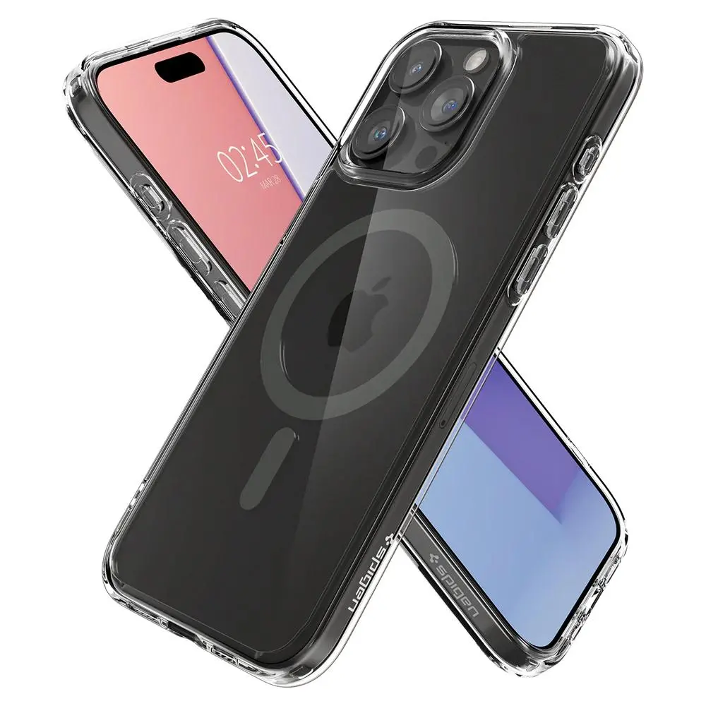 Etui Spigen Ultra Hybrid MagFit do iPhone 15 Pro Max Grafitowy