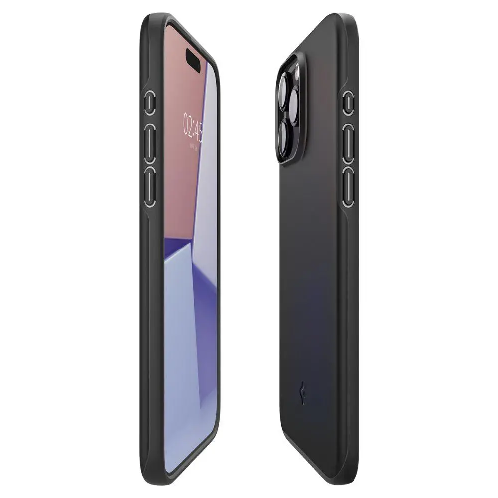 Etui Spigen Thin Fit do iPhone 15 Pro Max Czarny