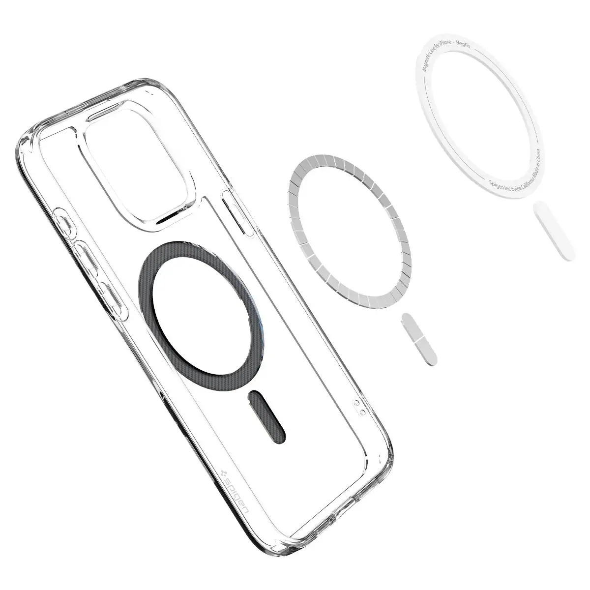 Etui Spigen Ultra Hybrid MagFit do iPhone 15 Pro Max carbon fiber
