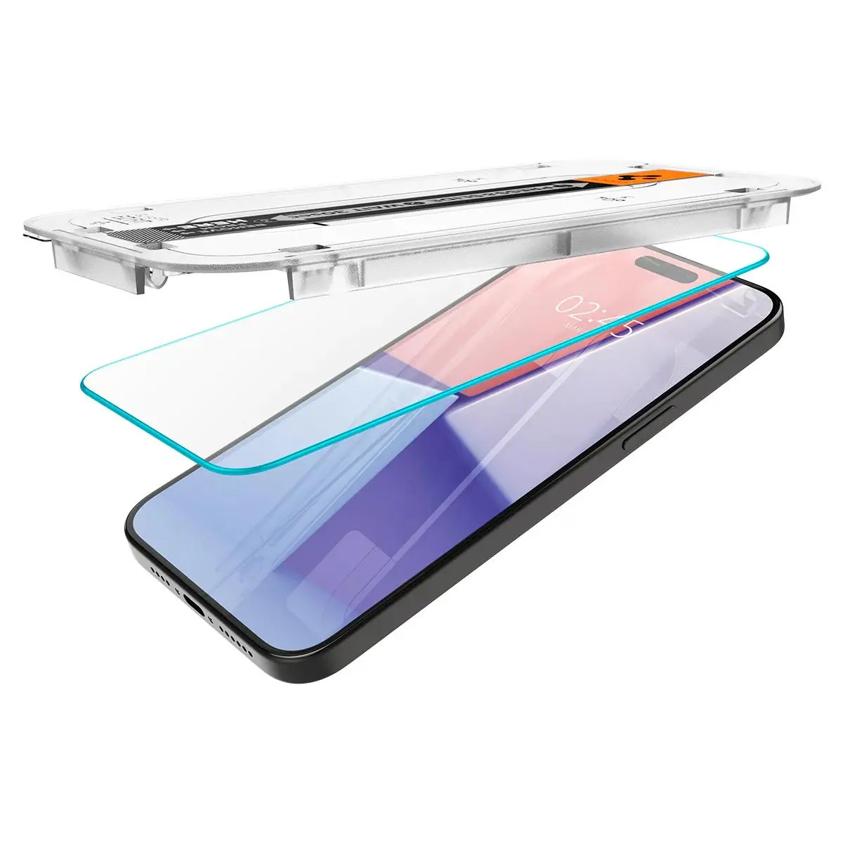 Szkło hartowane Spigen z aplikatorem Glas.tR EZ Fit do iPhone 15 Pro Max - 2 pack
