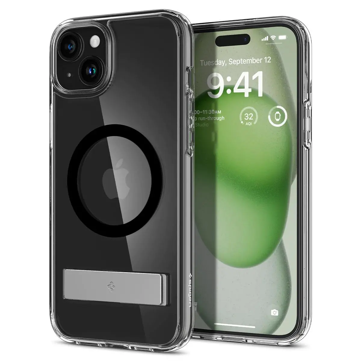 Etui Spigen Ultra Hybrid S MagFit do iPhone 15 Czarny