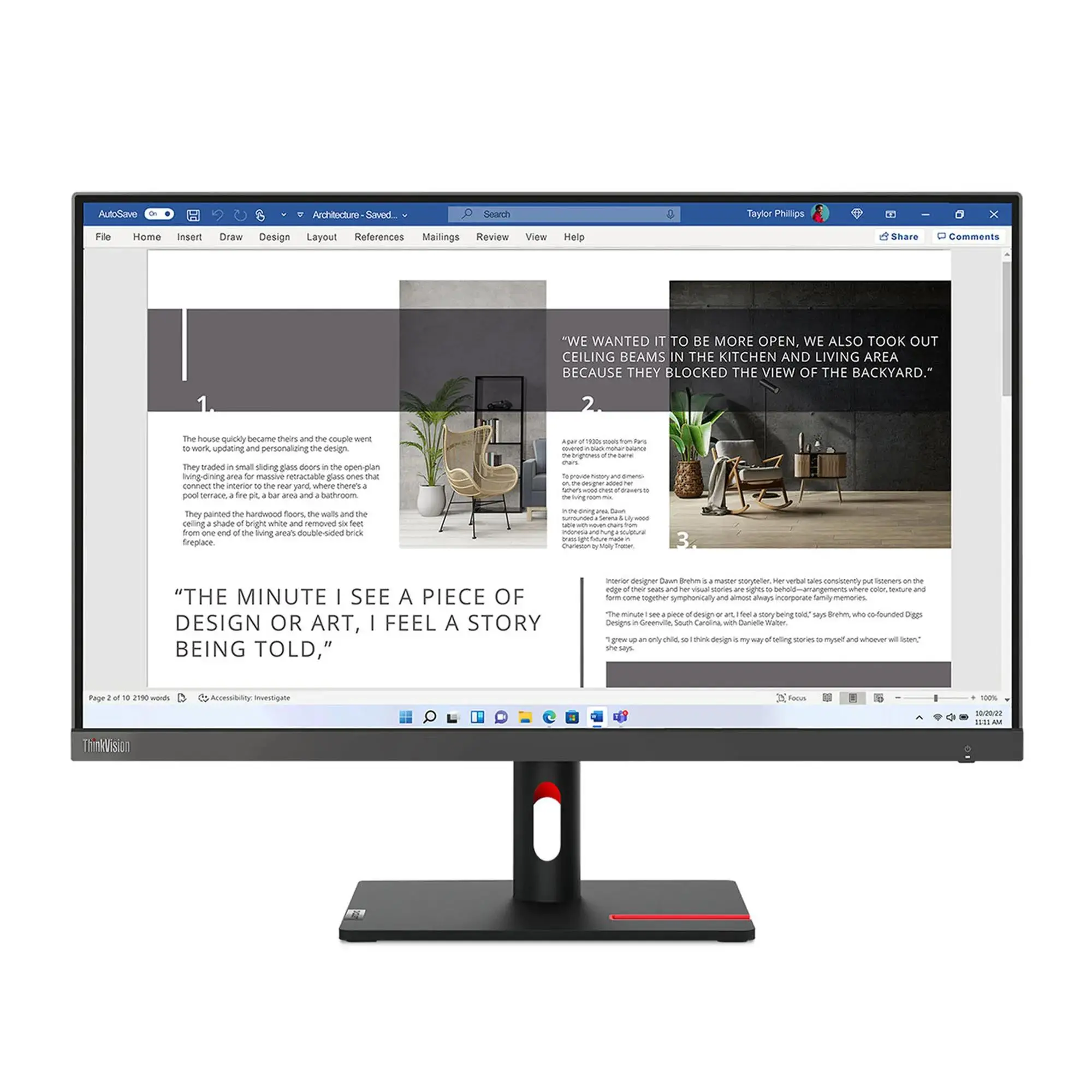 Monitor Lenovo ThinkVision S27i-30 (63DFKAT4EU) 27" Full HD IPS 100Hz 4ms