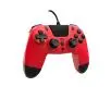 Pad Gioteck VX4 Wired do PS4, PCPrzewodowy Czerwony