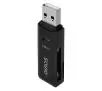 Czytnik kart Savio AK-63 USB 2.0 Czarny