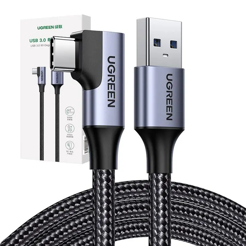 Kabel UGREEN USB do USB-C US385 3A 1m Czarny