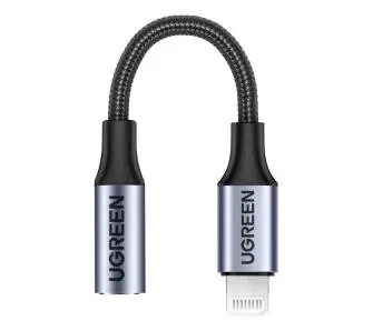 Adapter UGREEN US211 Lightning do jack 3.5mm, 0.1m Czarny