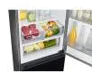 Lodówka Samsung Bespoke RB34C7B5D22 Pełny No Frost 185,3cm Szuflada z kontrolą wilgotności Zdalne sterowanie Czarne szkło