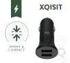 Ładowarka samochodowa Xqisit 2x USB-A 4,8 A Czarny