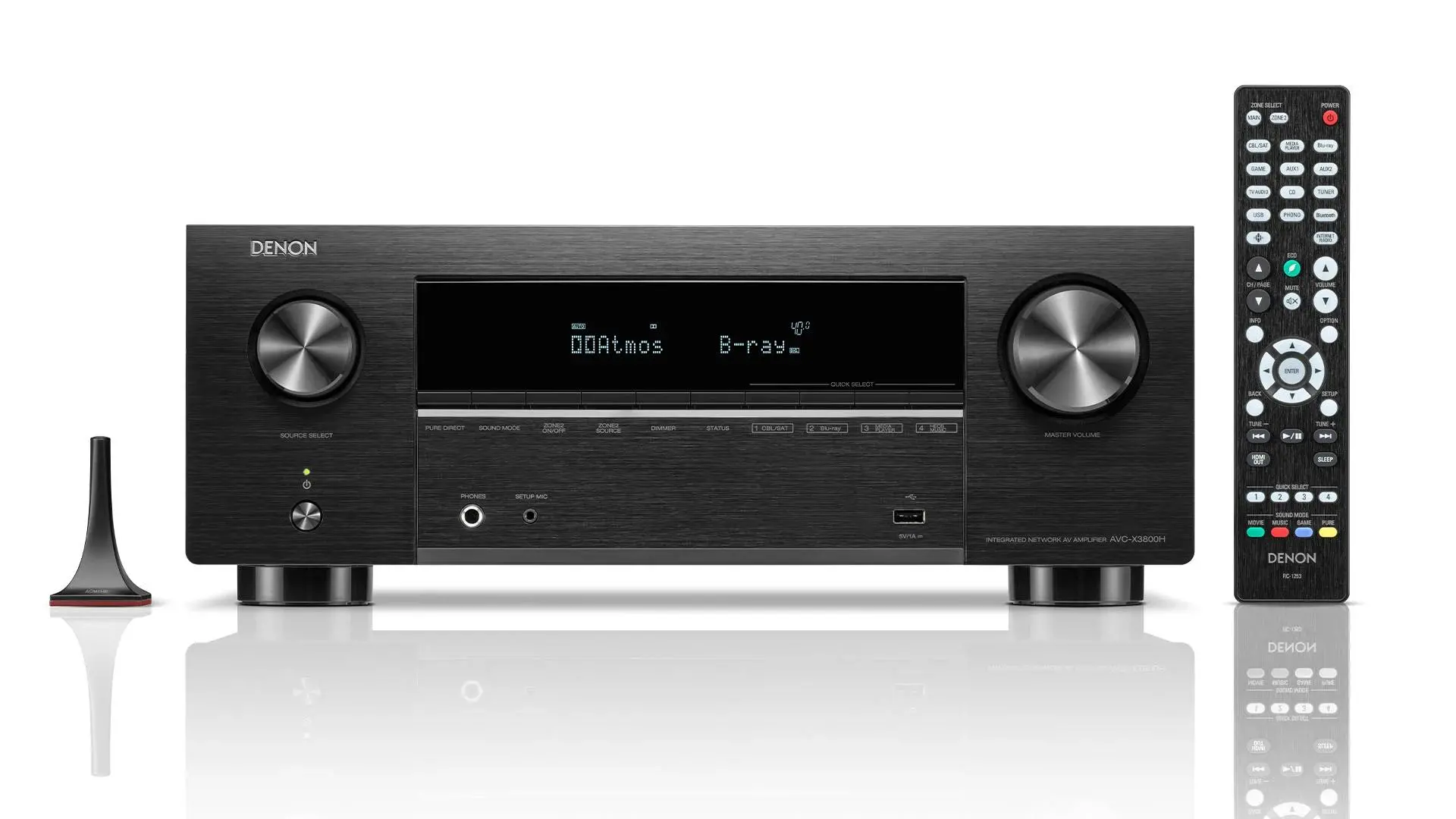 Amplituner Denon AVC-X3800H 9.4kanałowy Dolby Atmos DTS X Wi-Fi Bluetooth AirPlay Czarny