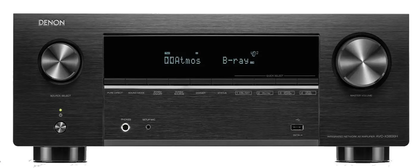 Denon AVC-X3800H 9.4kanałowy Dolby Atmos DTS X Wi-Fi Bluetooth AirPlay Czarny