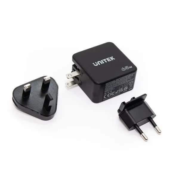 Ładowarka sieciowa Unitek GaN PD 65W 2xUSB-C 1xUSB-A