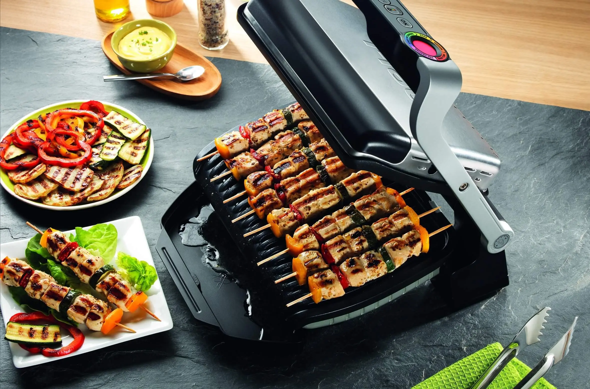 Grill elektryczny Tefal GC712D OptiGrill 600cm2 Programy automatyczne