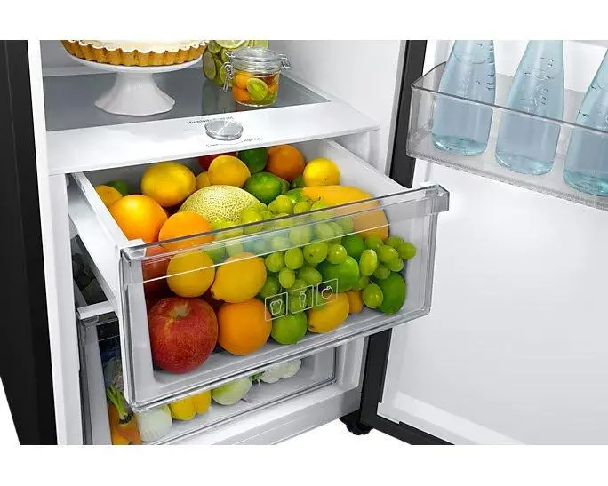 Lodówka Samsung RR39C7EC5B1 Chłodziarka No Frost 186cm Szuflada z kontrolą wilgotności Zdalne sterowanie Grafitowa Stal