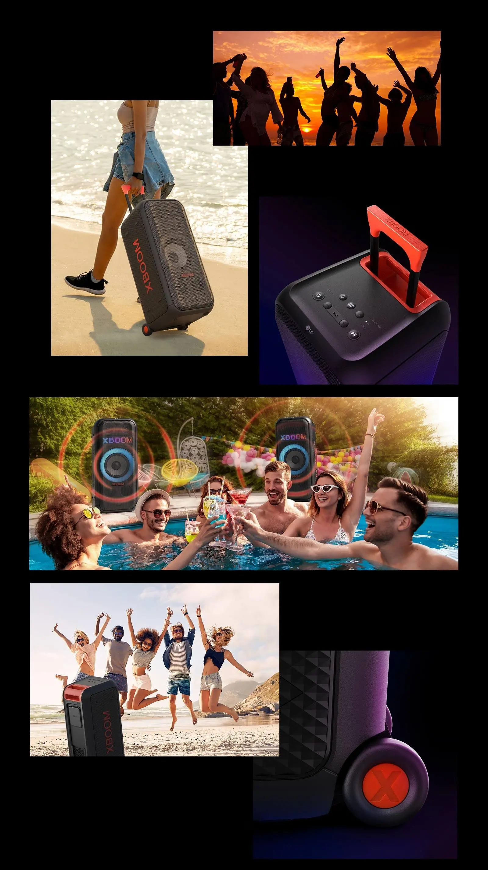 Power Audio LG XBOOM XL7S 250W Bluetooth Czarny