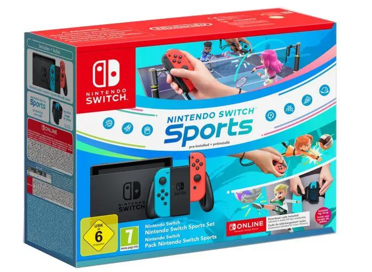 Konsola Nintendo Switch Joy-Con v2 Czerwono-niebieski + NS Online 90 dni + Switch Sports