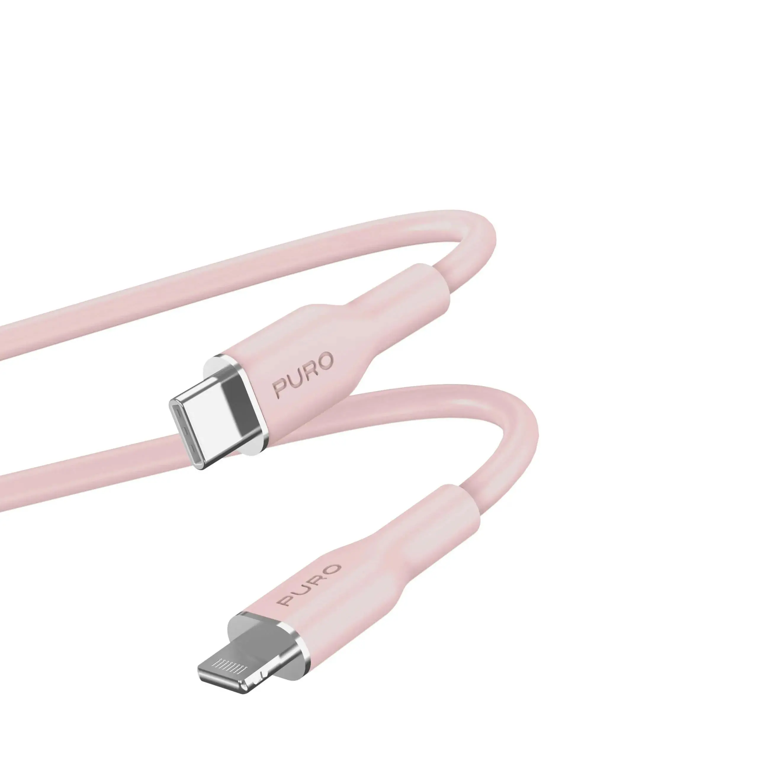Kabel Puro Soft do USB-C do Lightning 1,5m Różowy