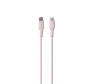 Puro Soft do USB-C do Lightning 1,5m Różowy