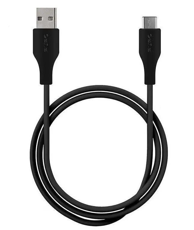 Kabel Puro CUSBC31BLK USB-C do USB-A 1m Czarny