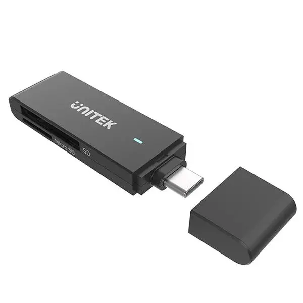 Czytnik kart Unitek SD I MicroSD USB-C 5 Gbps Czarny