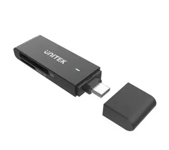 Czytnik kart Unitek SD I MicroSD USB-C 5 Gbps Czarny