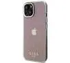 Etui Guess IML Faceted Mirror Disco Iridescent GUHCP15SHDECMP do iPhone 15 Różowy