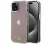 Etui Guess IML Faceted Mirror Disco Iridescent GUHCP15SHDECMP do iPhone 15 Różowy